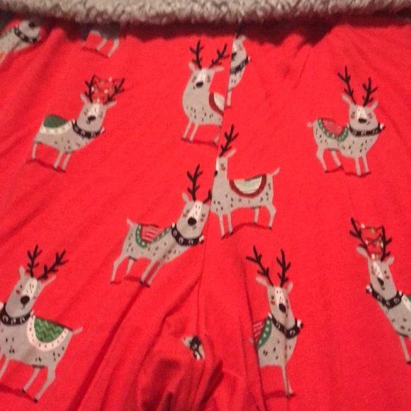Reindeer Christmas pajamas size small worn 1 time - Picture 3 of 4